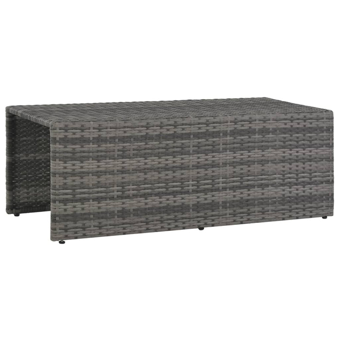 Set mobilier de grădină cu perne, 6 piese, gri, poliratan - WALTI WALTI