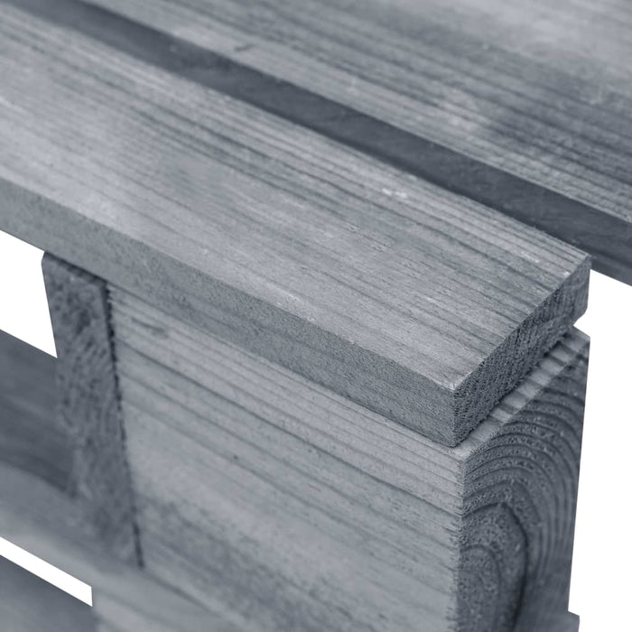 Taburet din paleți de grădină, gri, lemn - WALTI WALTI