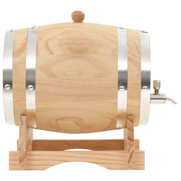 Butoi de vin cu robinet, 12 L, lemn masiv de pin WALTI