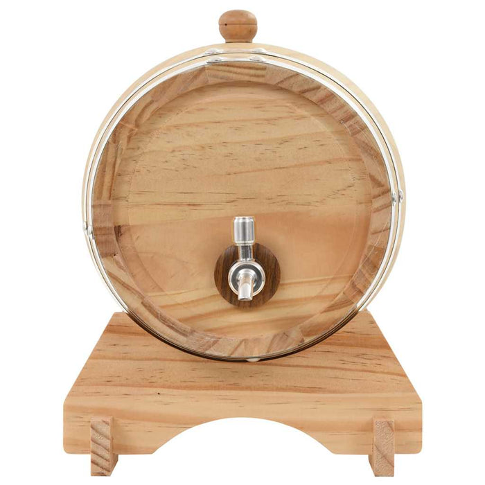Butoi de vin cu robinet, 12 L, lemn masiv de pin WALTI