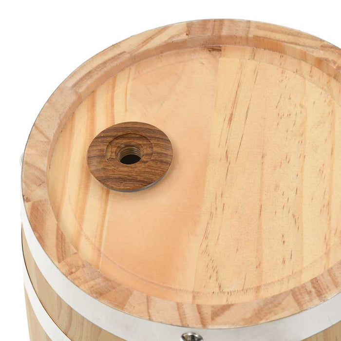 Butoi de vin cu robinet, 12 L, lemn masiv de pin WALTI