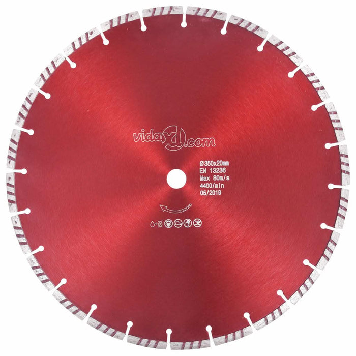 Disc diamantat de tăiere cu turbo, oțel, 350 mm - WALTI WALTI
