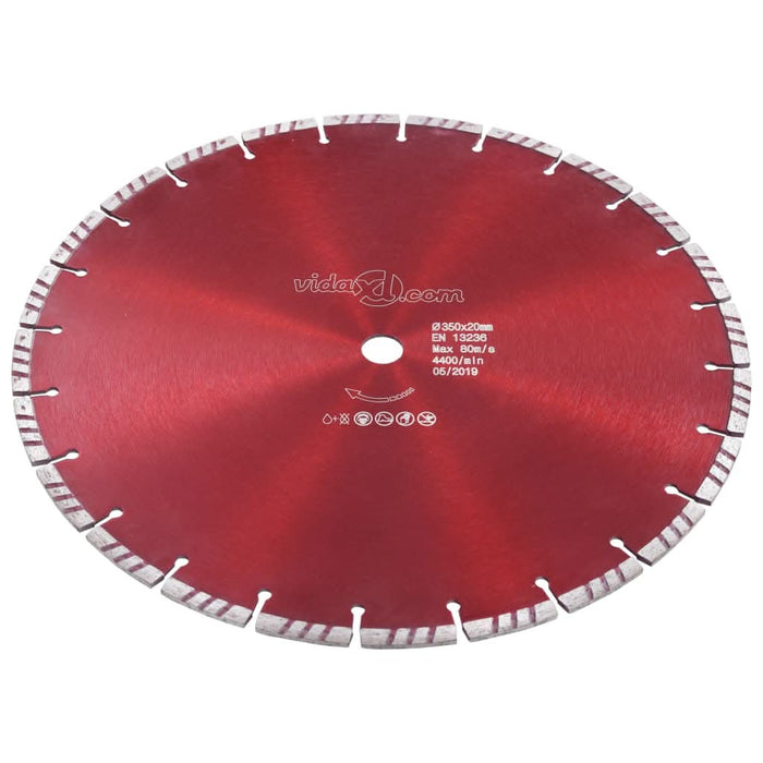 Disc diamantat de tăiere cu turbo, oțel, 350 mm - WALTI WALTI