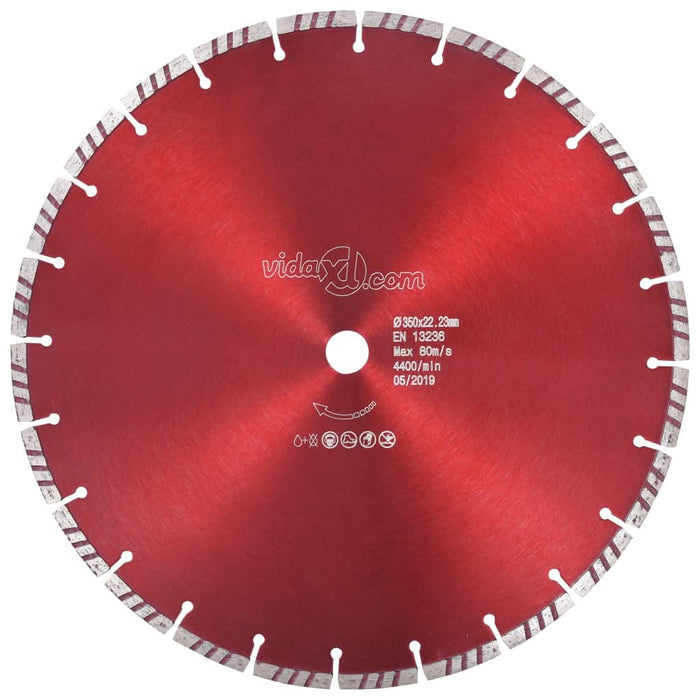 Disc diamantat de tăiere cu turbo, oțel, 350 mm - WALTI WALTI