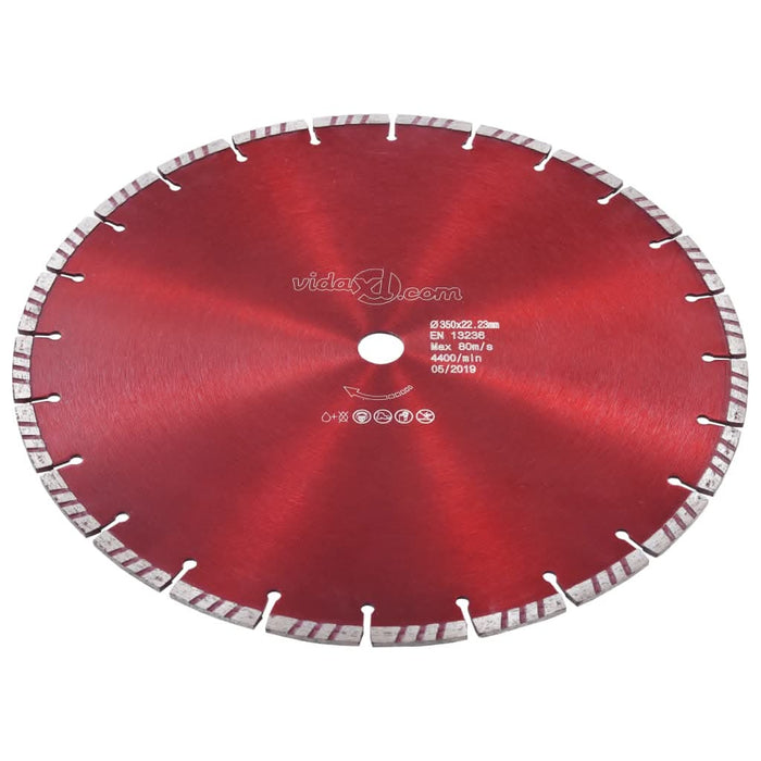 Disc diamantat de tăiere cu turbo, oțel, 350 mm - WALTI WALTI