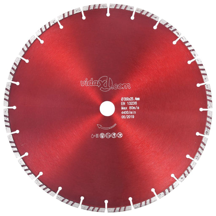 Disc diamantat de tăiere cu turbo oțel 350 mm - WALTI WALTI