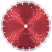 Disc diamantat de tăiere cu segmente turbo și găuri oțel 300 mm - WALTI WALTI