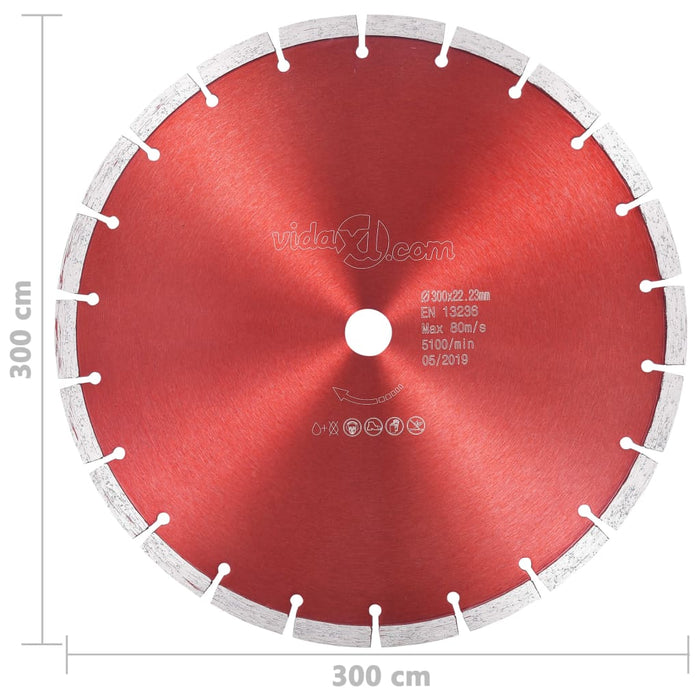 Disc diamantat de tăiere, oțel, 300 mm WALTI