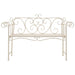 Bancă de grădină, alb vintage, 132 cm, metal - WALTI WALTI
