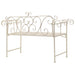 Bancă de grădină, alb vintage, 132 cm, metal - WALTI WALTI