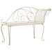 Bancă șezlong de grădină, alb vintage, 128 cm, metal - WALTI WALTI