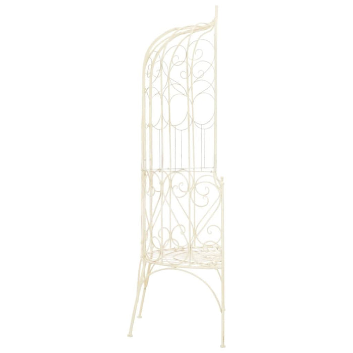 Bancă de grădină, alb vintage, 95 cm, fier - WALTI WALTI