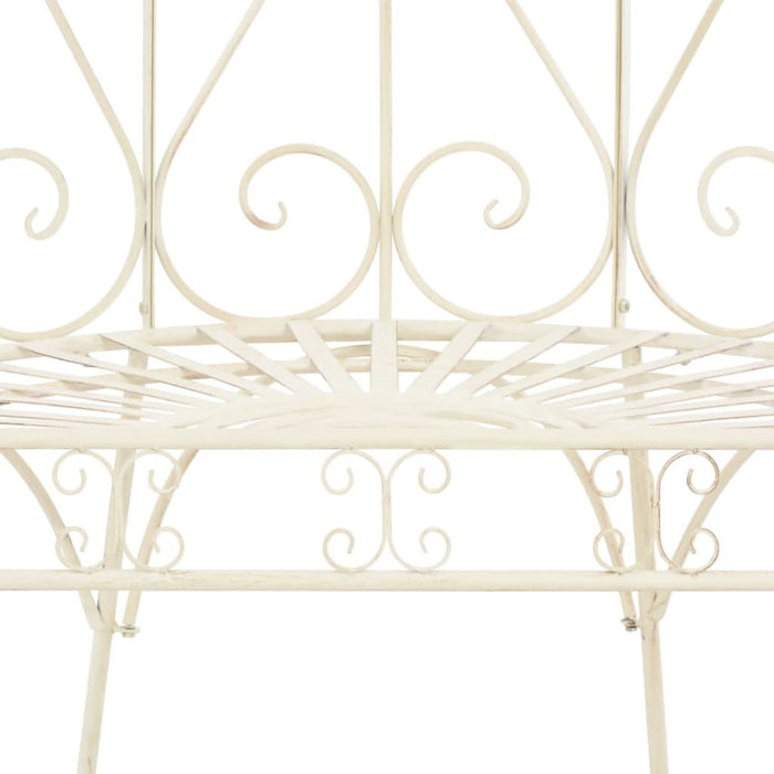 Bancă de grădină, alb vintage, 95 cm, fier - WALTI WALTI