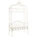 Bancă de grădină, alb vintage, 122 cm, fier - WALTI WALTI
