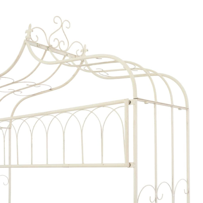 Bancă de grădină, alb vintage, 122 cm, fier - WALTI WALTI
