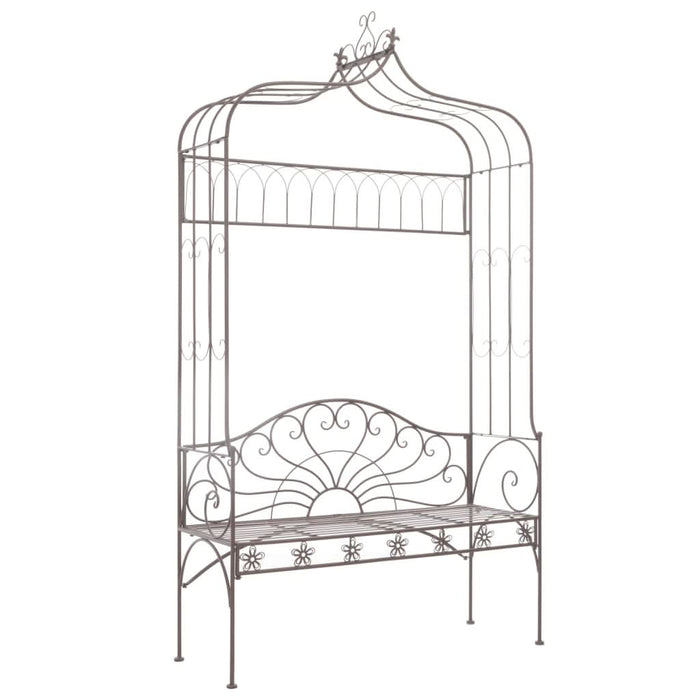 Bancă de grădină, maro vintage, 122 cm, fier - WALTI WALTI
