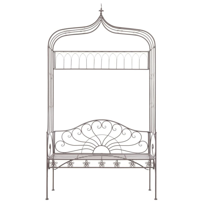 Bancă de grădină, maro vintage, 122 cm, fier - WALTI WALTI