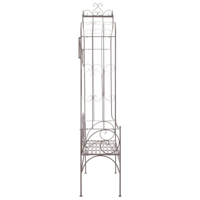 Bancă de grădină, maro vintage, 122 cm, fier - WALTI WALTI