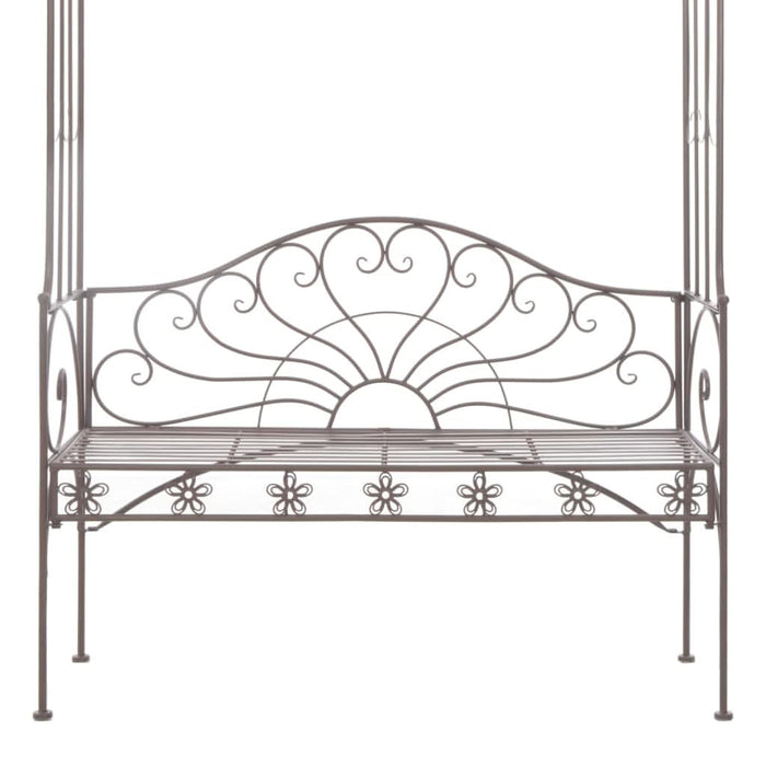 Bancă de grădină, maro vintage, 122 cm, fier - WALTI WALTI