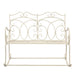 Bancă de grădină, alb vintage, 104 cm, fier - WALTI WALTI