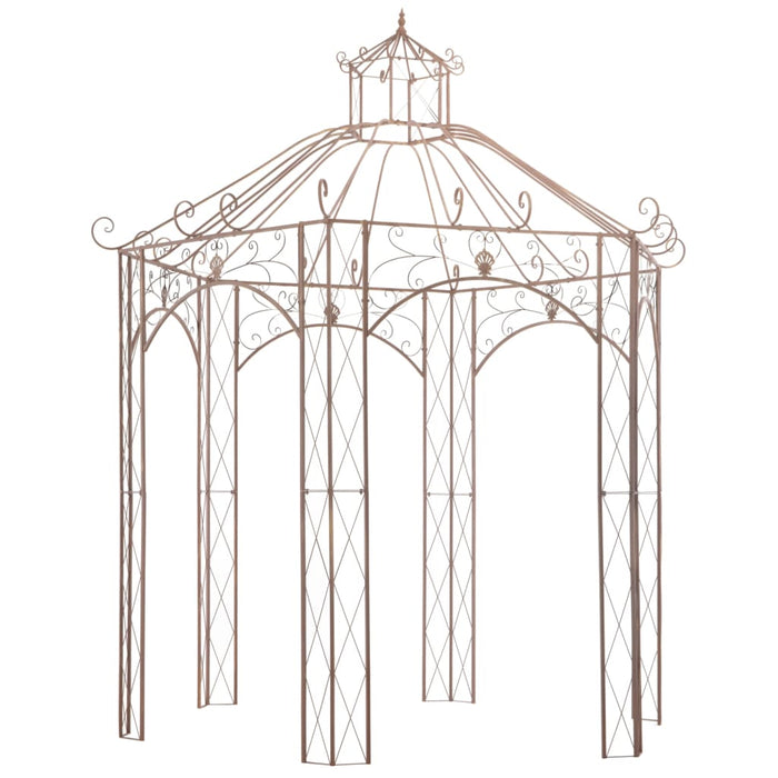 Pavilion de grădină, maro antichizat, 3 m, fier WALTI