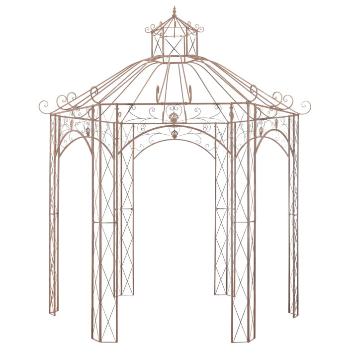 Pavilion de grădină, maro antichizat, 3 m, fier WALTI