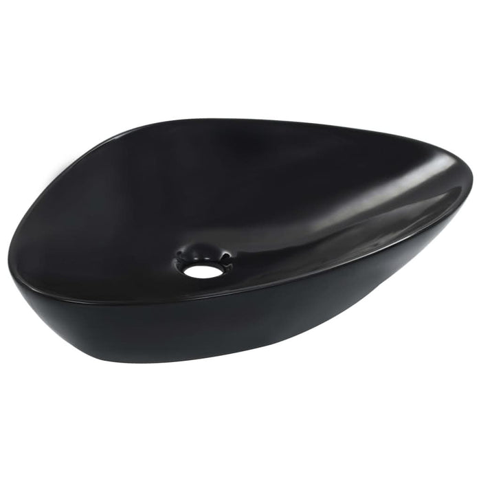 Chiuvetă de baie, negru, 58,5x39x14 cm, ceramică - WALTI WALTI