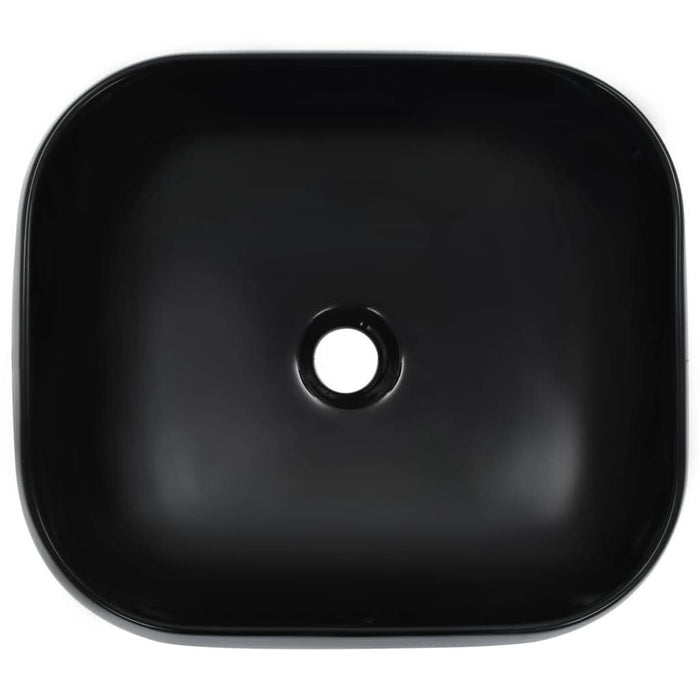 Chiuvetă de baie, negru, 44,5x39,5x14,5 cm, ceramică - WALTI WALTI