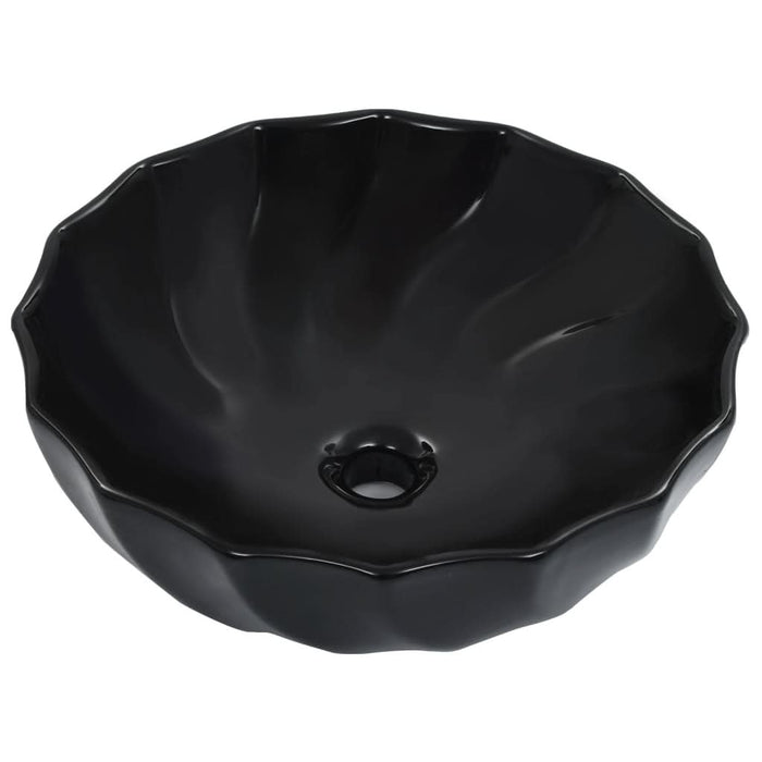 Chiuvetă de baie, negru, 46 x 17 cm, ceramică - WALTI WALTI