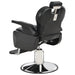 Scaun frizer, negru, 72 x 68 x 98 cm, piele ecologică - WALTI WALTI
