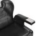 Scaun frizer, negru, 72 x 68 x 98 cm, piele ecologică - WALTI WALTI