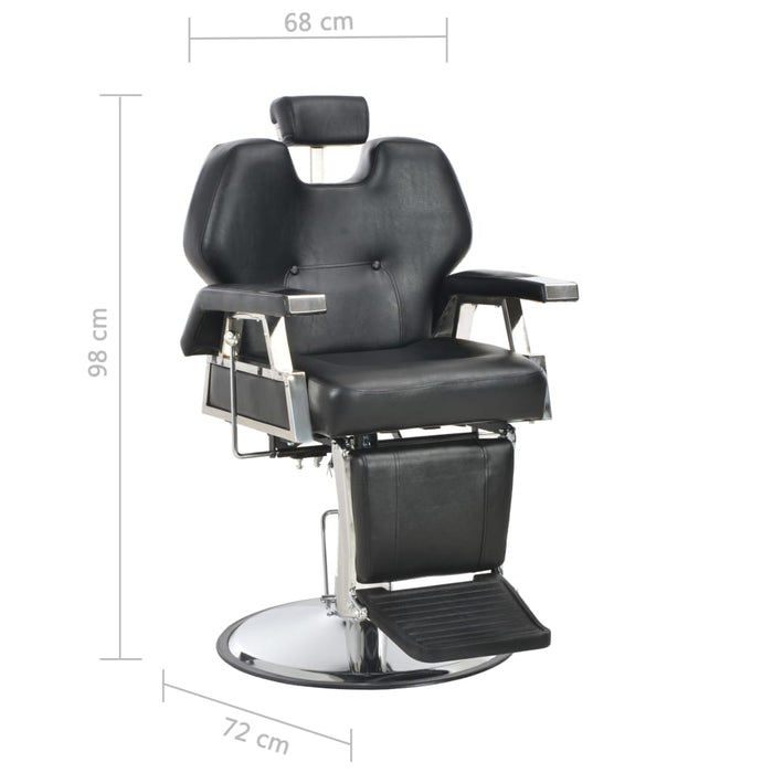 Scaun frizer, negru, 72 x 68 x 98 cm, piele ecologică - WALTI WALTI