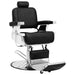 Scaun frizer, negru, 68 x 69 x 116 cm, piele ecologică - WALTI WALTI