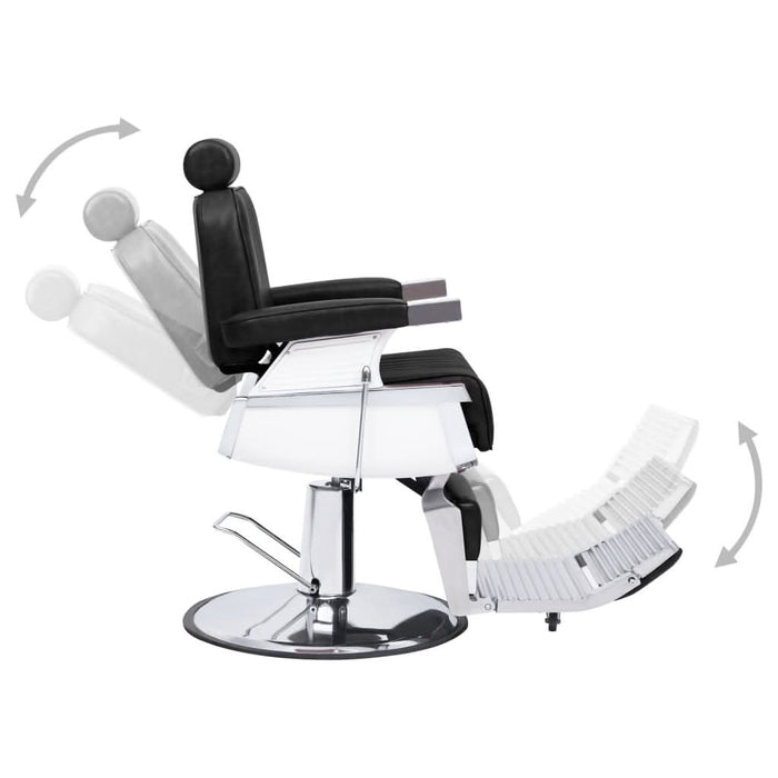 Scaun frizer, negru, 68 x 69 x 116 cm, piele ecologică - WALTI WALTI