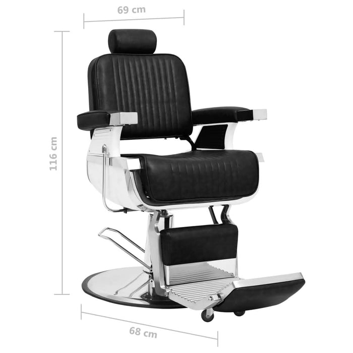 Scaun frizer, negru, 68 x 69 x 116 cm, piele ecologică - WALTI WALTI