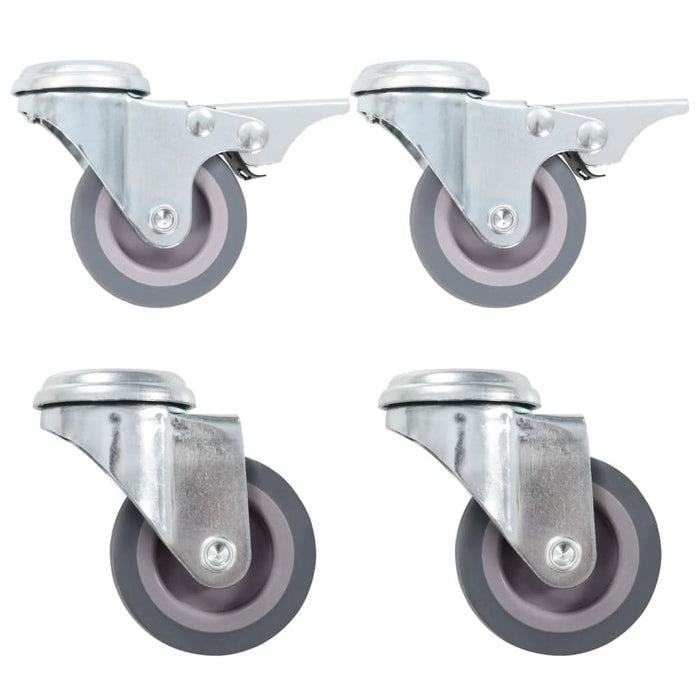 Roți pivotante cu gaură pentru șurub, 4 buc., 50 mm - WALTI WALTI