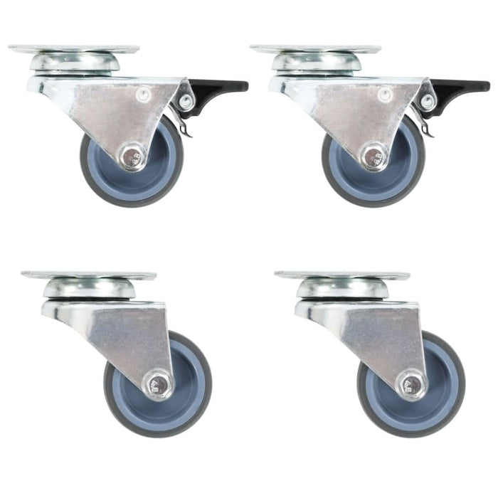 Roți pivotante duble, 4 buc., 50 mm - WALTI WALTI