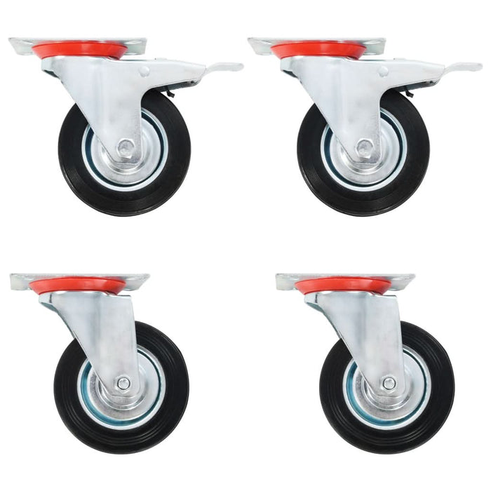 Roți pivotante, 4 buc., 100 mm - WALTI WALTI