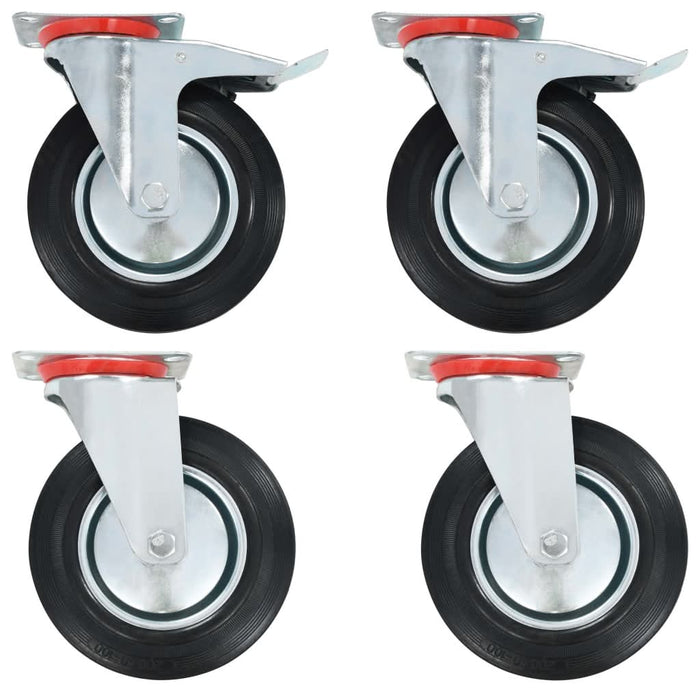 Roți pivotante, 4 buc., 200 mm - WALTI WALTI