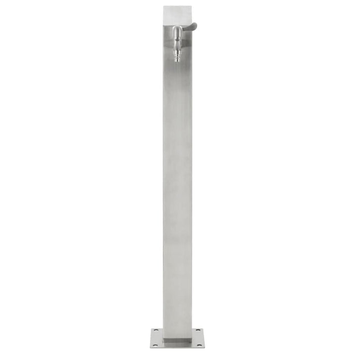 Coloană de apă pentru grădină, 95 cm, oțel inoxidabil, pătrat - WALTI WALTI