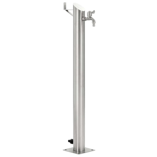 Coloană de apă de grădină, 95 cm, oțel inoxidabil, rotund - WALTI WALTI