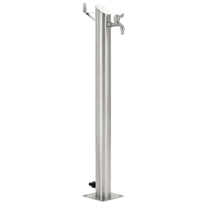 Coloană de apă de grădină, 95 cm, oțel inoxidabil, rotund - WALTI WALTI