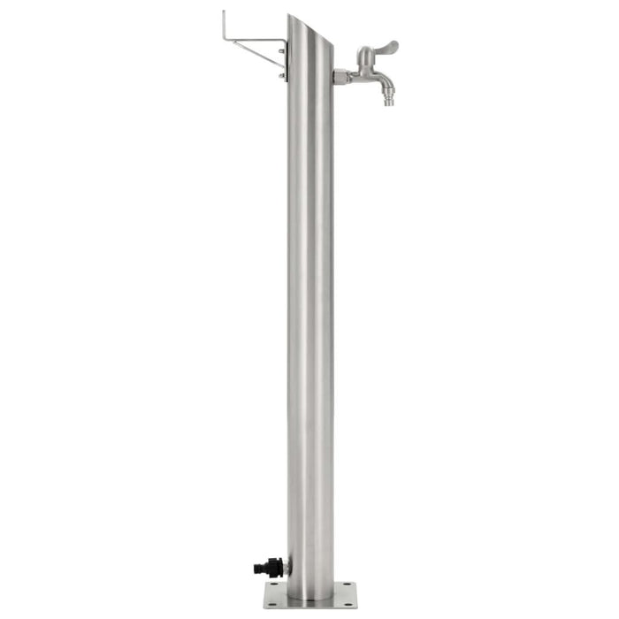 Coloană de apă de grădină, 95 cm, oțel inoxidabil, rotund - WALTI WALTI