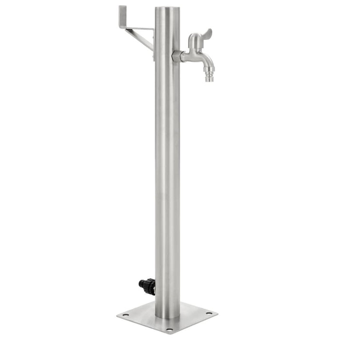 Coloană de apă de grădină, 65 cm, oțel inoxidabil, rotund - WALTI WALTI