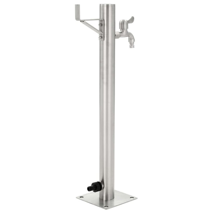 Coloană de apă de grădină, 65 cm, oțel inoxidabil, rotund - WALTI WALTI