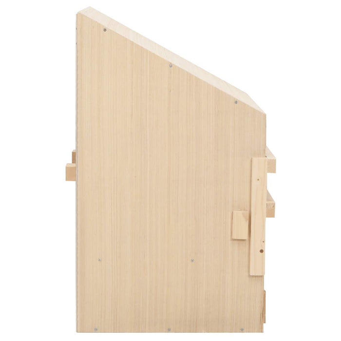 Cuibar găini cu 2 compartimente, 63x40x65 cm, lemn masiv pin WALTI