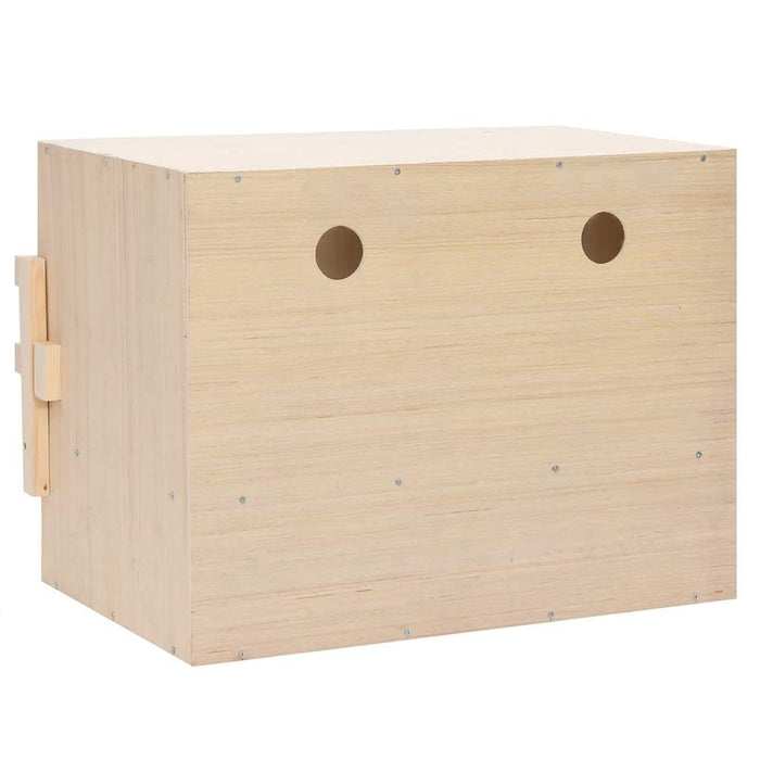 Cuibar găini cu 2 compartimente, 63x40x45 cm, lemn masiv pin WALTI