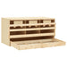 Cuibar găini cu 3 compartimente, 72x33x38 cm, lemn masiv pin - WALTI WALTI