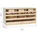 Cuibar găini cu 3 compartimente, 72x33x38 cm, lemn masiv pin - WALTI WALTI