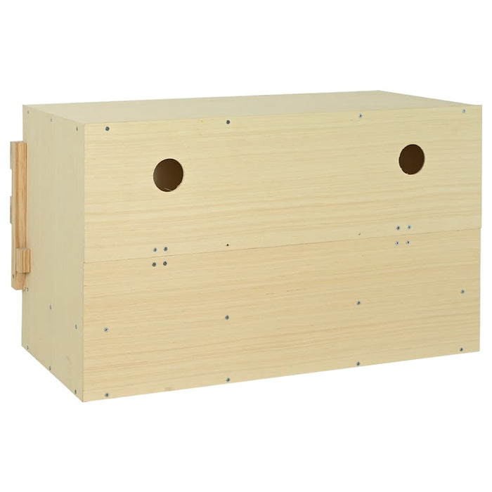 Cuibar găini cu 3 compartimente, 96x40x45 cm, lemn masiv pin WALTI